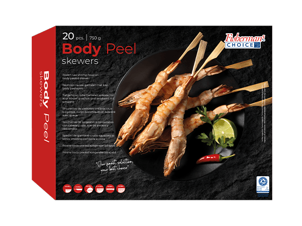 Black Tiger Body Peel Skewers